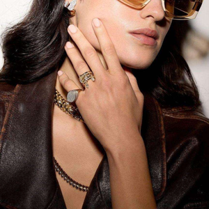 Stack teardrop rings